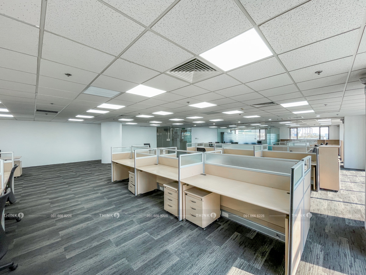 Mặt bằng văn phòng cho thuê điển hình toà nhà TH Office Tower Duy Tân