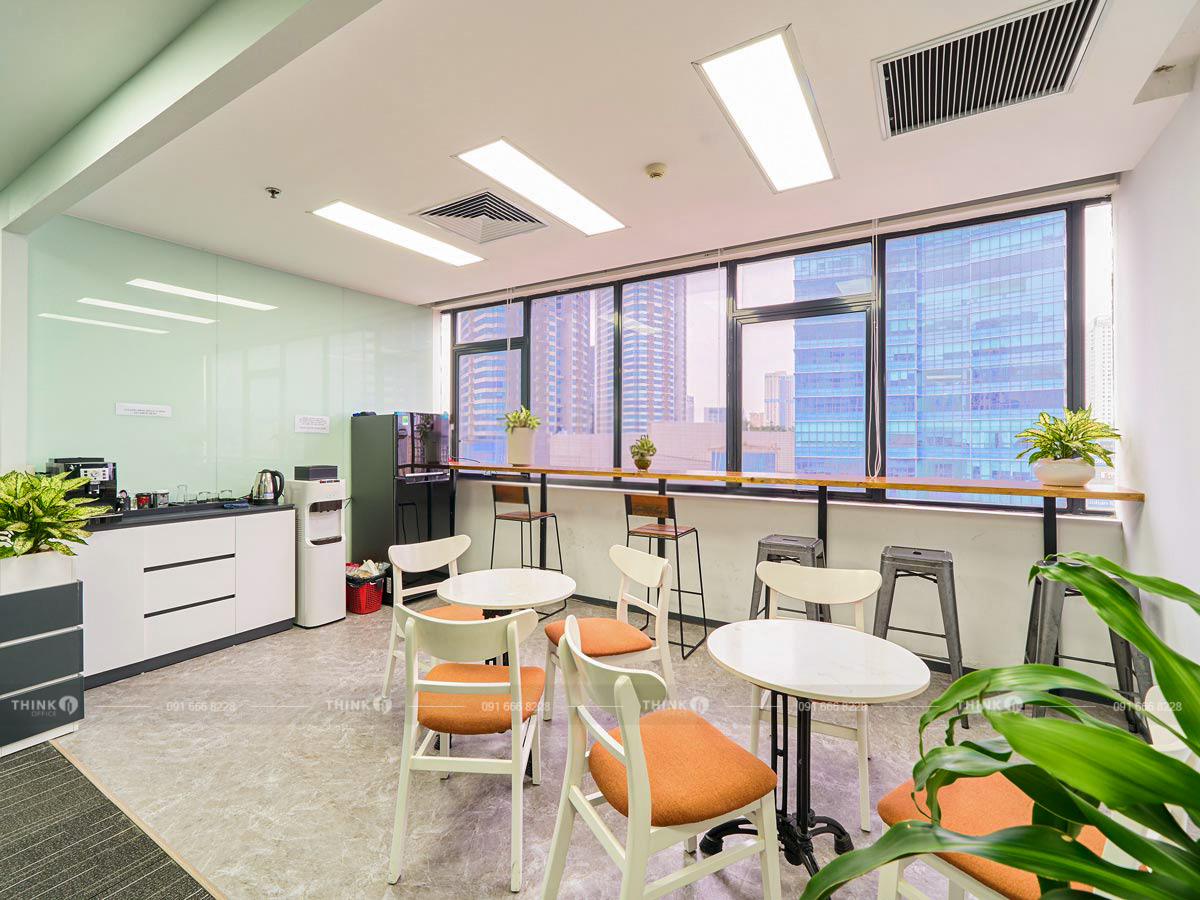 Khu vực pantry văn phòng trọn gói 5S Office Phạm Hùng
