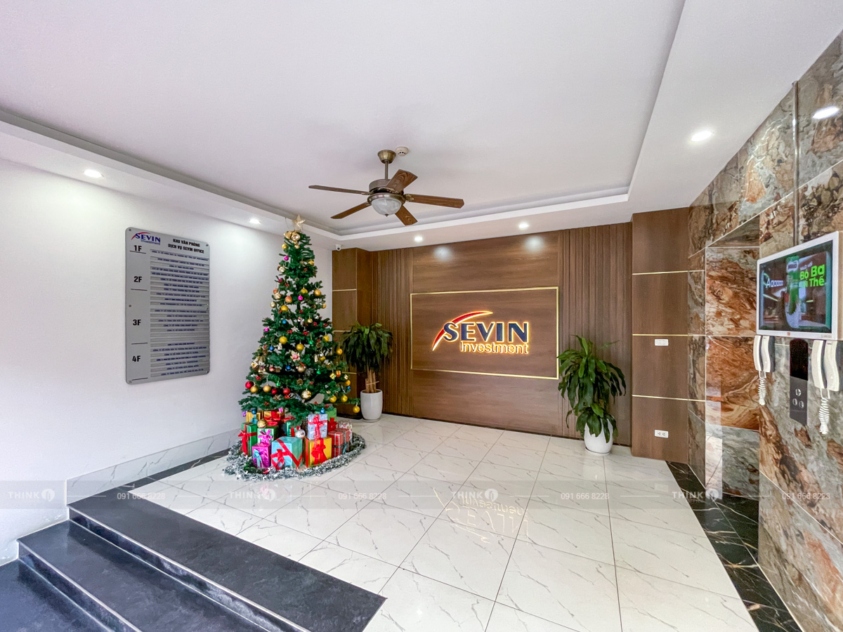 Khu vực sảnh văn phòng toà nhà Sevin Office