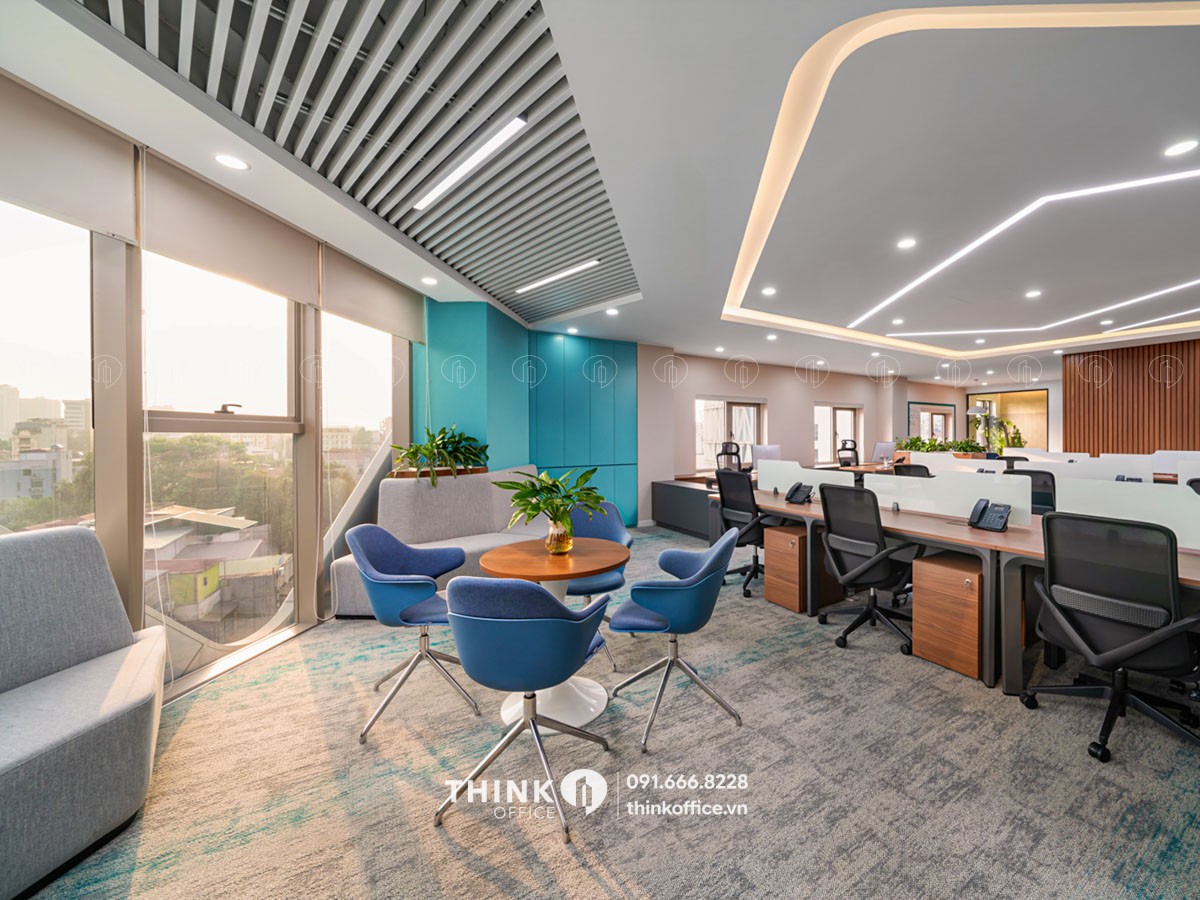 Mặt bằng văn phòng điển hình cho thuê toà nhà Việt Phát Tower Trần Hưng Đạo