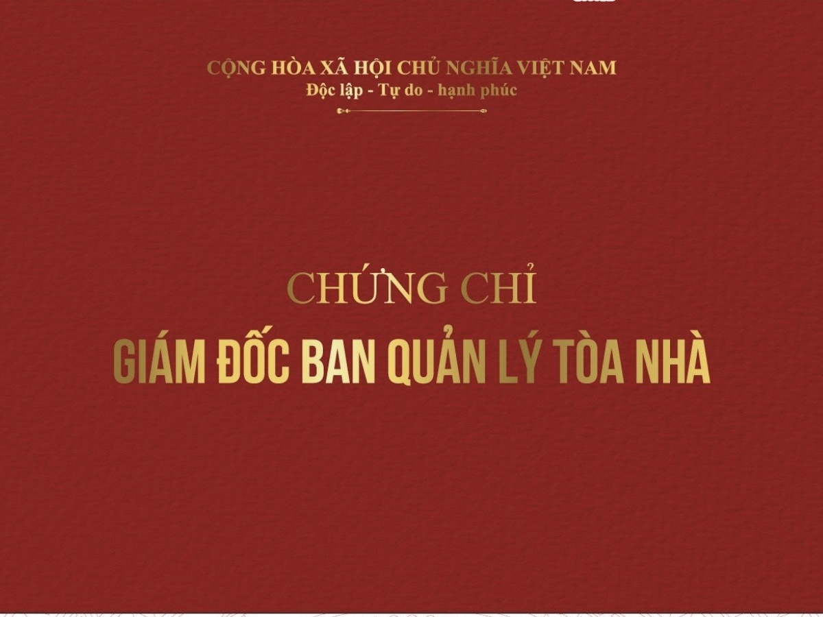 chứng chỉ quản lý vận hành tòa nhà