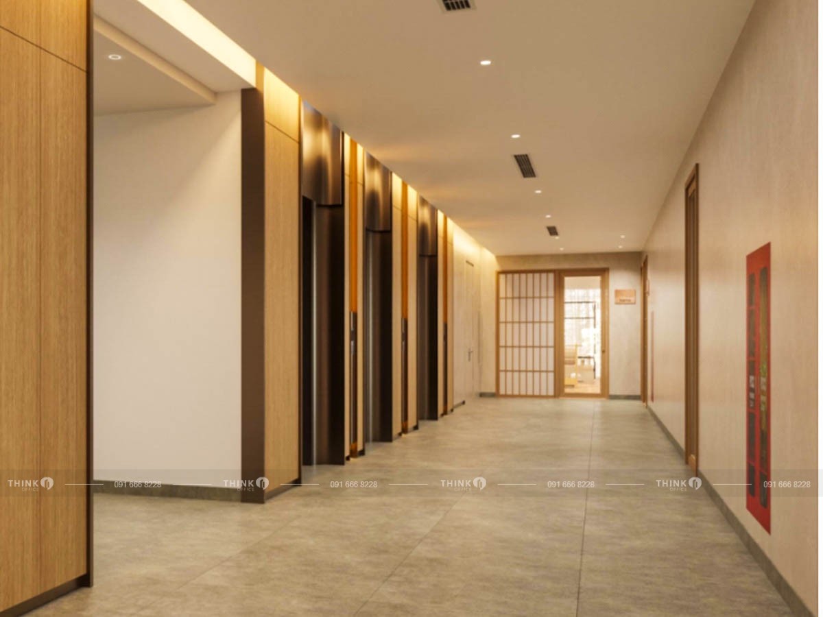 Sảnh thang máy toà nhà W Center Đình Thôn