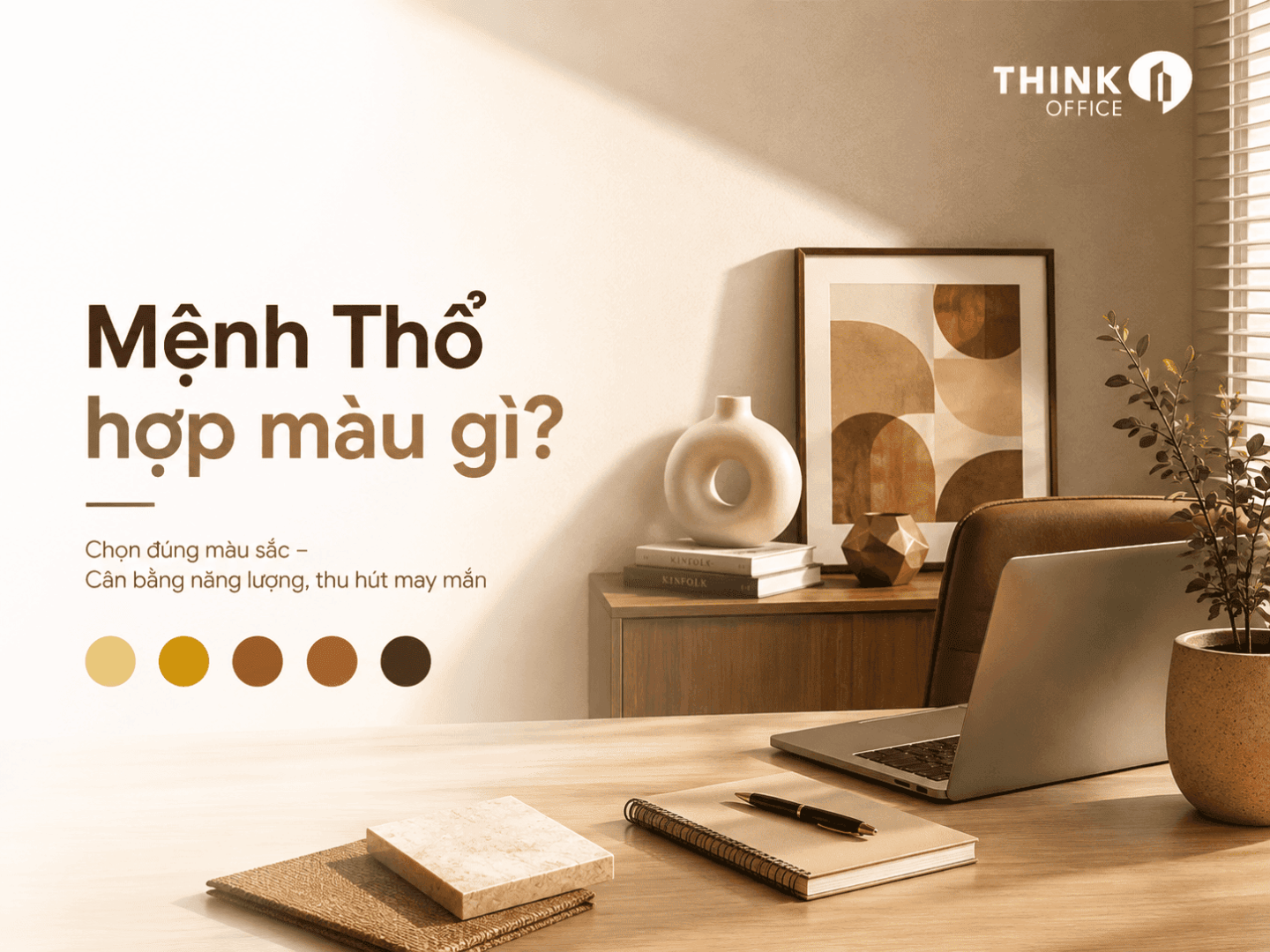 Think Office Mệnh thổ hợp màu gì