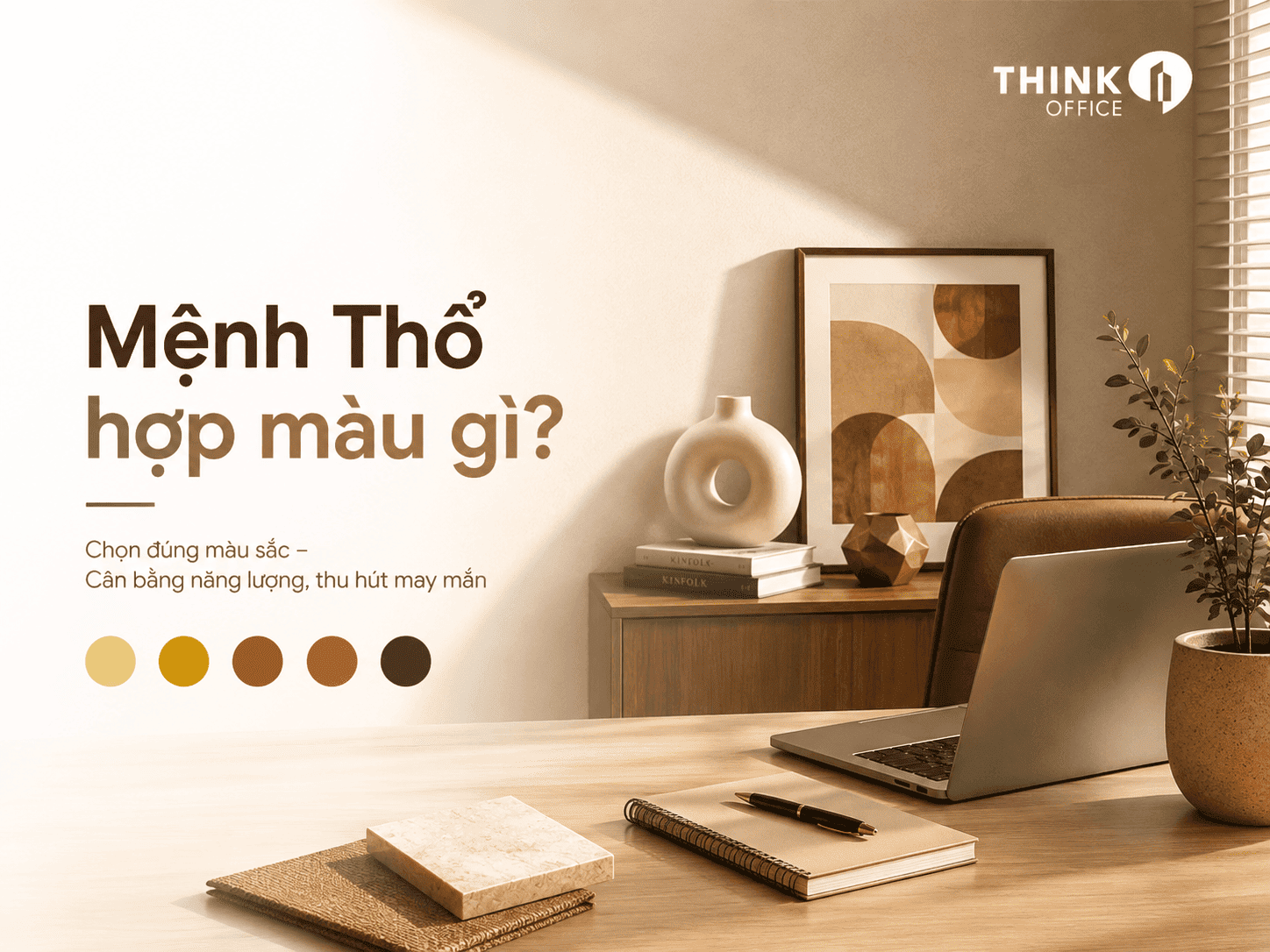 Think Office Mệnh thổ hợp màu gì